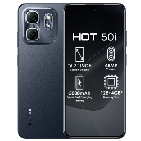 Infinix Hot 50i – 128 Go / 4 Go RAM