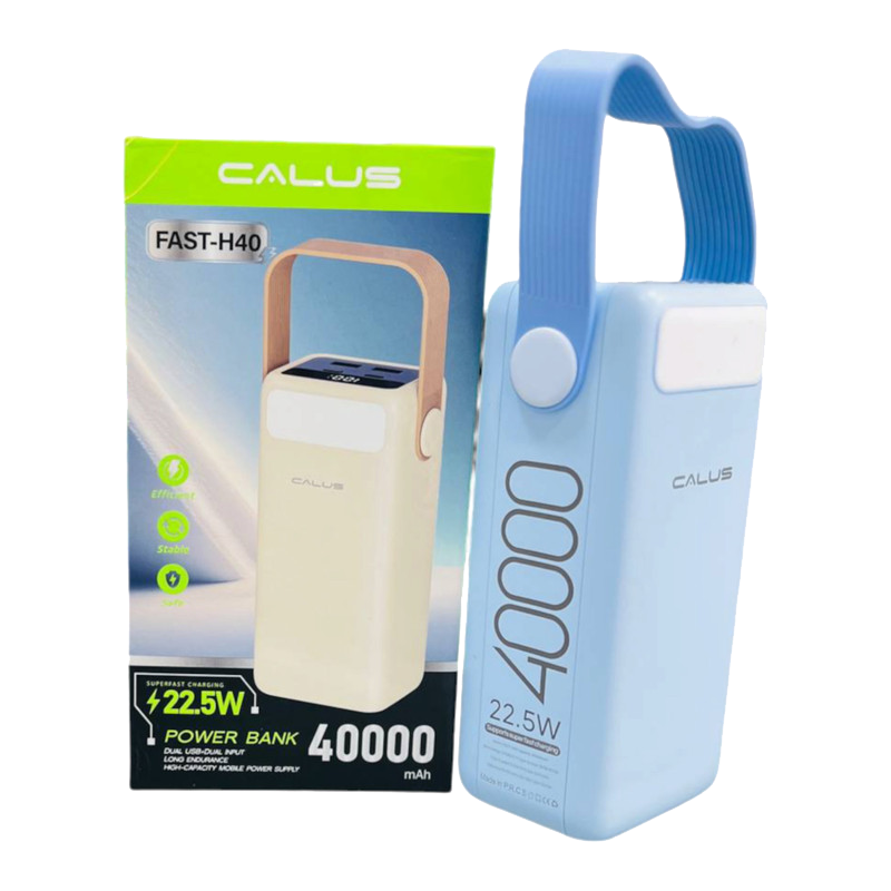 Powerbank Calus 40000mAh CA-P401M – Charge Rapide 22.5W Affichage LED