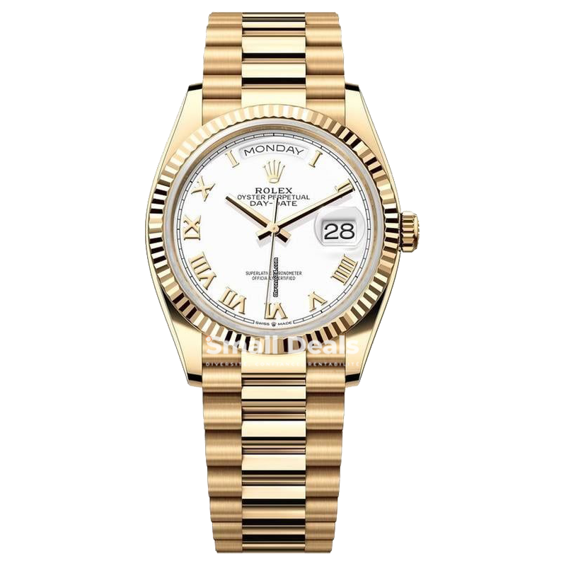 Montre Rolex Day-Date 40 mm - Or Blanc 18 ct - Cadran Noir Sertis de Diamants - Bracelet President