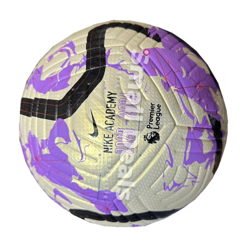 Ballon de Football Nike Premier League Academy Blanc/Violet/Noir – Précision et Contrôle Optimaux