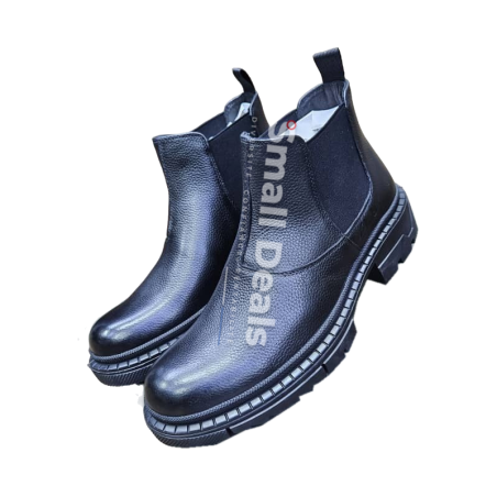 Bottines Chelsea Clarks Homme en Cuir Grainé – Coloris Noir et Bordeaux Sombre – Élégance et Confort au Quotidien
