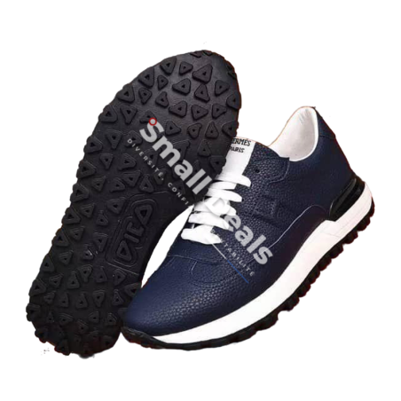 Espadrilles Hermès Antigua – Bleu Indigo – Cuir de Veau – Élégance Estivale pour Homme