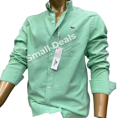 Chemise Lacoste Homme Manches Longues – Coupe Droite en Coton