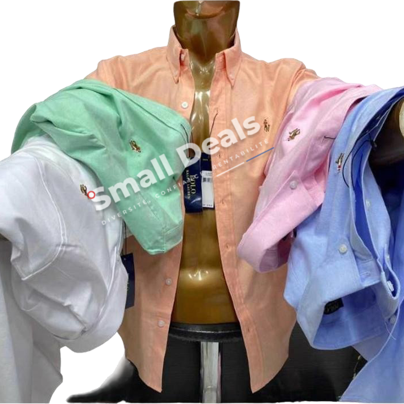 Chemise Ralph Lauren Homme Manches Longues – Coupe Droite en Coton