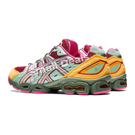 ASICS GEL-Nimbus 9 Homme – Coloris Argenté/Blanc/Noir/Rouge et Multicolore