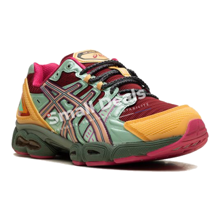 ASICS GEL-Nimbus 9 Homme – Coloris Argenté/Blanc/Noir/Rouge et Multicolore
