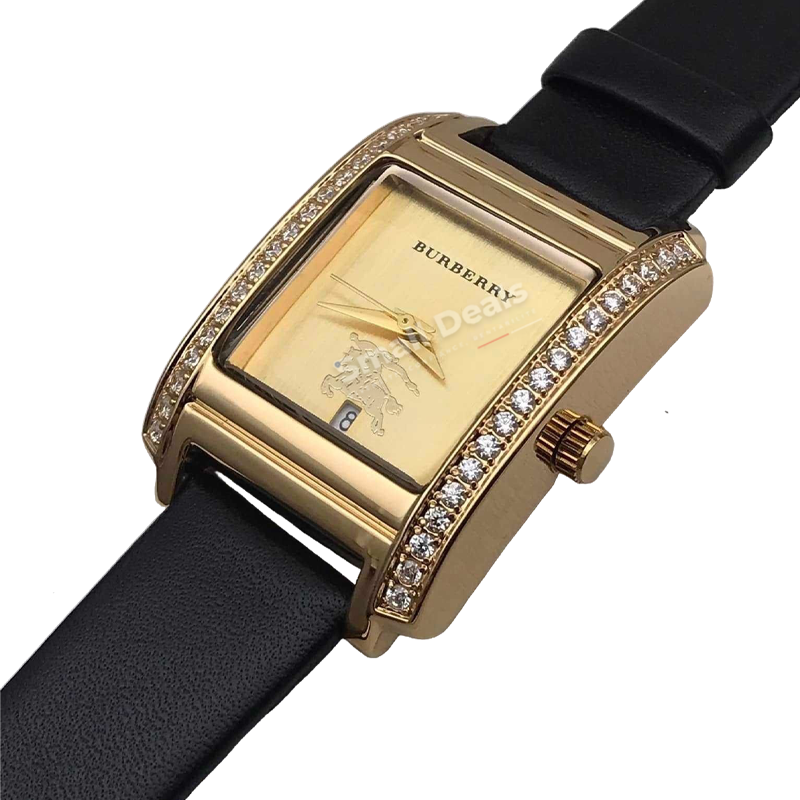 Burberry BU9225 – Montre Femme 26 mm – Acier Or Rose – 54 Diamants – Swiss Made