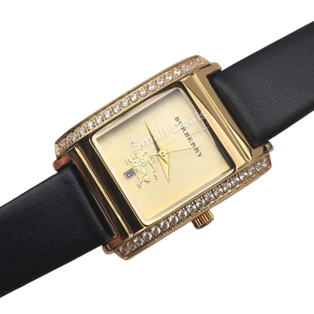 Burberry BU9225 – Montre Femme 26 mm – Acier Or Rose – 54 Diamants – Swiss Made