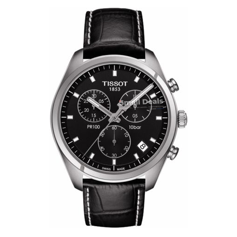 Montre Femme Tissot PR 100 – Quartz Suisse, Acier Doré & Cadran Argent