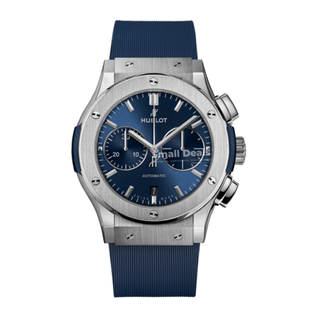 Montre Homme Hublot Classic Fusion 42 mm – Automatique HUB1110 – Boîtier Titane/Acier – Bracelet Caoutchouc Noir