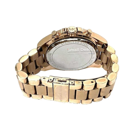 Montre Femme Michael Kors Parker MK5896 – Acier Inoxydable Or Rose & Résine Poudreux