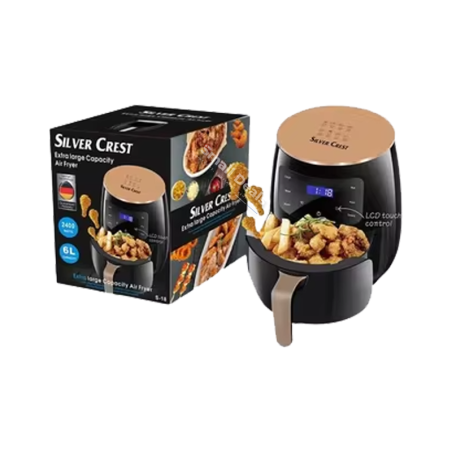 Friteuse à Air Silver Crest S‑18 – 6 L • 2400 W • Écran Tactile