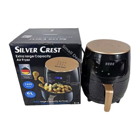 Friteuse à Air Silver Crest S‑18 – 6 L • 2400 W • Écran Tactile