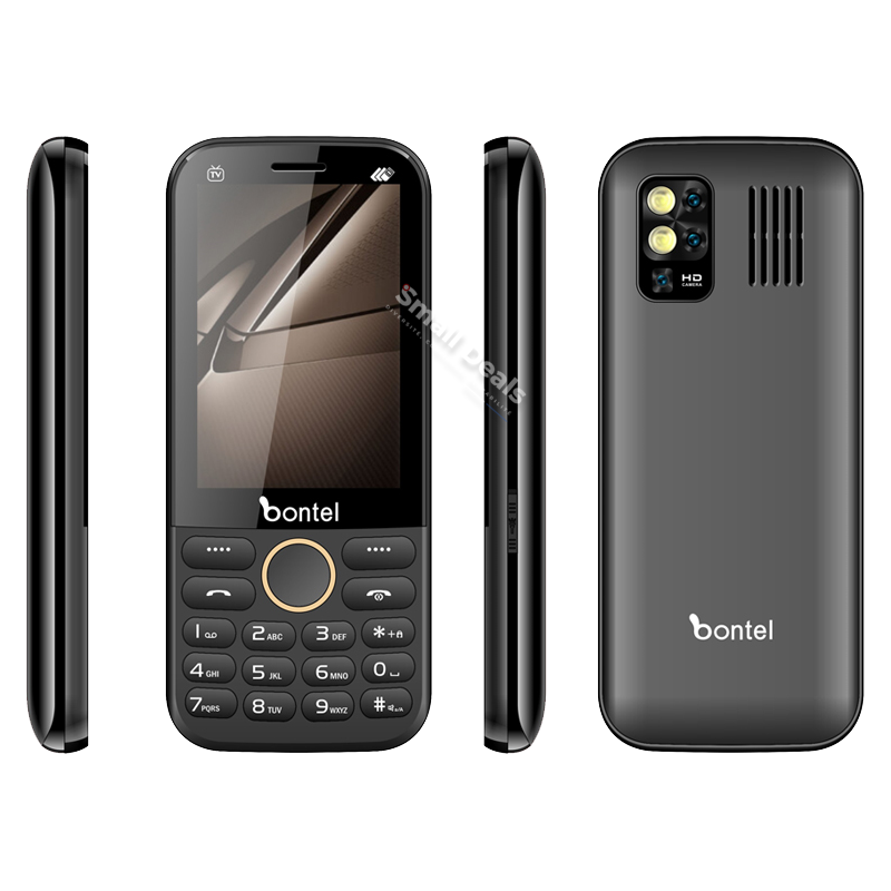Bontel Q+ – Téléphone à Boutons – Batterie Puissante – Double SIM – Torche LED & Radio FM