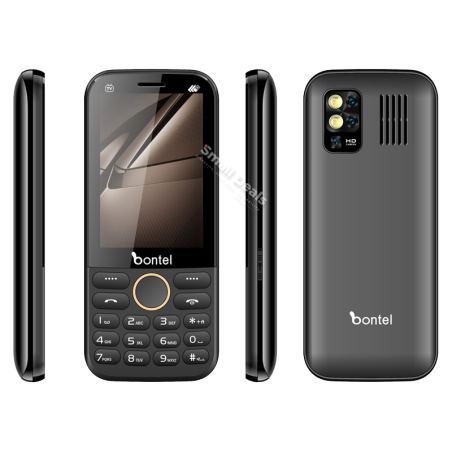 Bontel Q+ – Téléphone à Boutons – Batterie Puissante – Double SIM – Torche LED & Radio FM