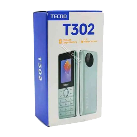 TECNO T302 – Téléphone à Boutons – Double SIM – Batterie Durable – Radio FM & Torche LED