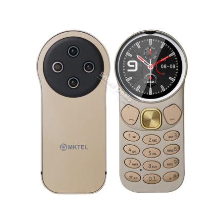 MKTEL L2 – Téléphone à Boutons – Double SIM – Batterie Durable – Radio FM & Torche LED