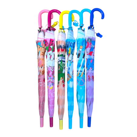 Parapluie Pour Enfant Avec Sifflet – Couleurs Variées – Plastique Lisse Résistant