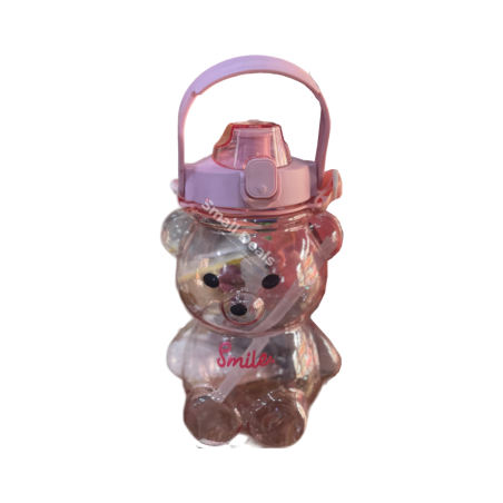Gourde Smile transparente en forme d’ours taille moyenne 400ml