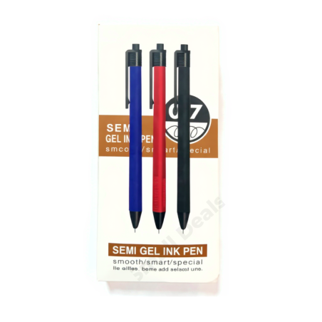 Paquet de 48 Stylos OZZE OZ-108 (SEME Gel Ink Pen) – Bleu, Rouge, Noir