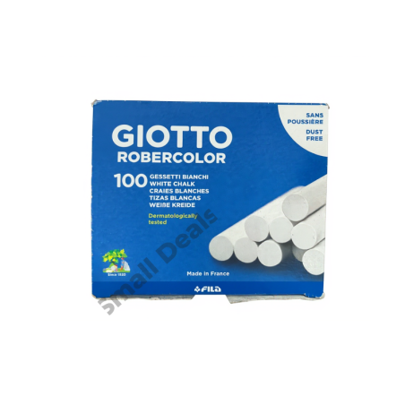 Boîte de 100 Craies Blanches – GIOTTO