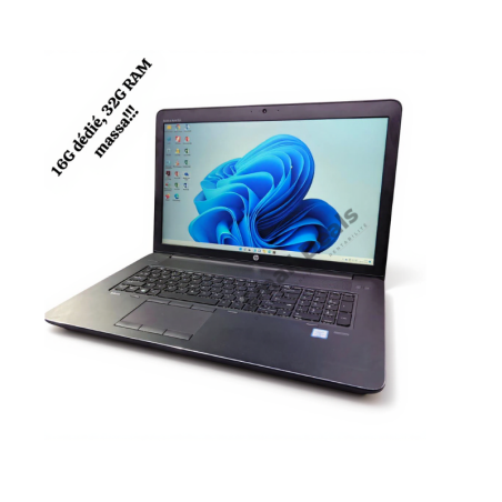 HP ZBook Studio G3/G4 – 17" – Core i7 – 512 Go SSD – 16 Go RAM