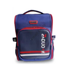 Sac à Dos Scolaire DUO H – Bleu Marine & Rouge – Confort & Organisation