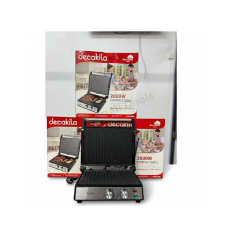 Decakila KEECO73M Grill de Contact – 2000W pour Cuisson Rapide et Savoureuse
