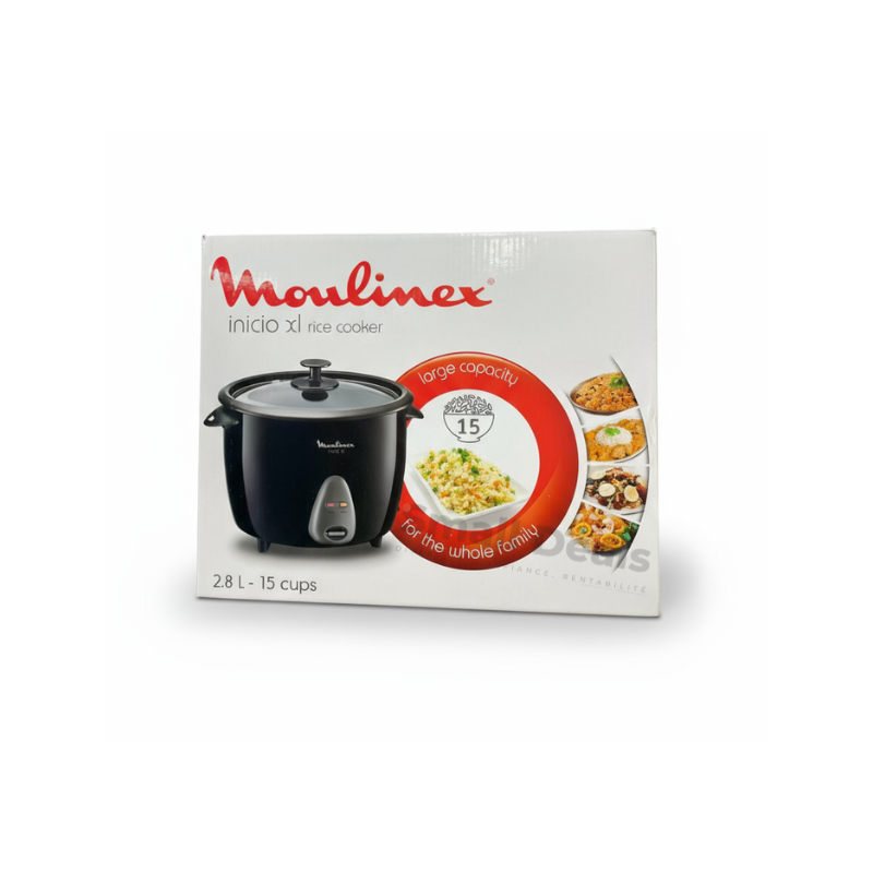 MOULINEX INICIO XL – Cuiseur de riz 2,8L, idéal familles nombreuses