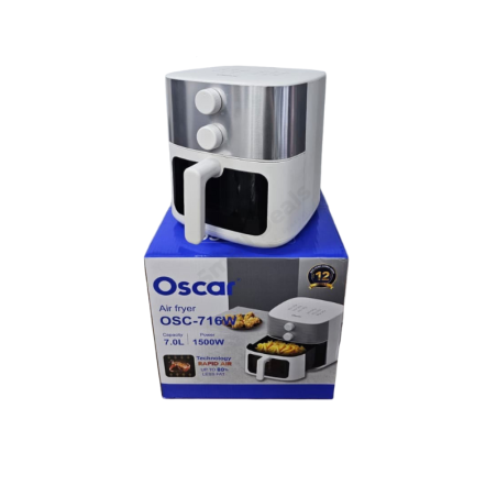 Air Fryer OSCAR OSC-716W – Friteuse à Air Chaud 7.0L / 1500W