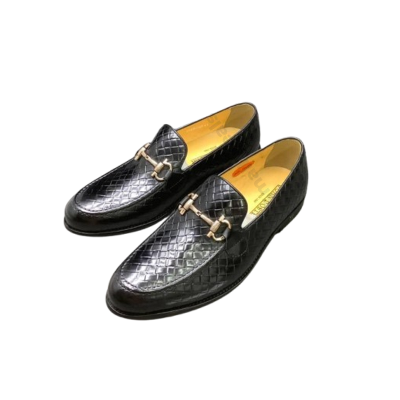 Mocassins John Foster Cuir Brun – Mors Doré – Chaussures Élégantes