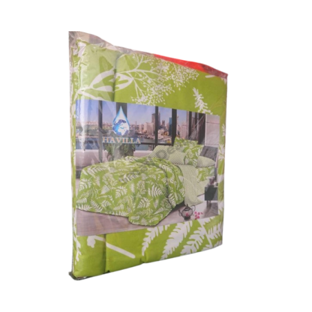 Draps FreshLime vert citron 3 places coton 80%