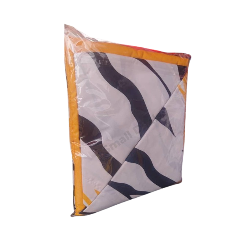 Draps ZebraLine jaune noir blanc 3 places coton 80%