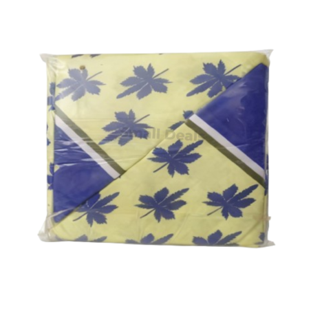 Draps SoftTouch Bleu & Jaune – 3 Places – 80% Coton – 250×240 cm – Parure 4 Pièces