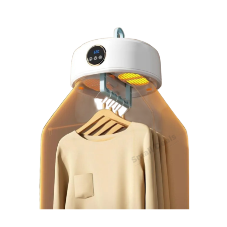 Portable electric clothes dryer 600W compact and silent