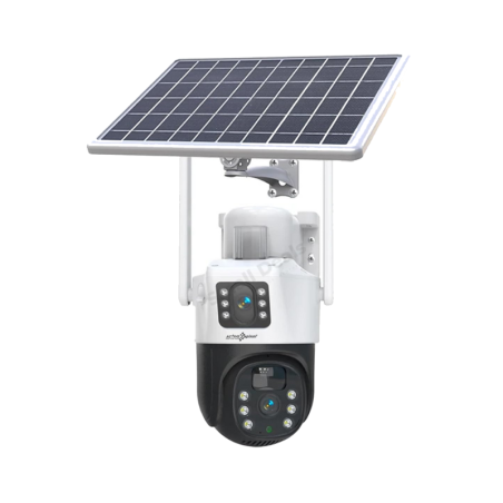 Caméra de surveillance solaire - sécurité autonome jour et nuit