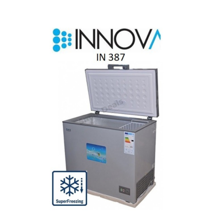 Congélateur Vitre INNOVA IN387 200L Gris A+ Panier Garantie 6 mois