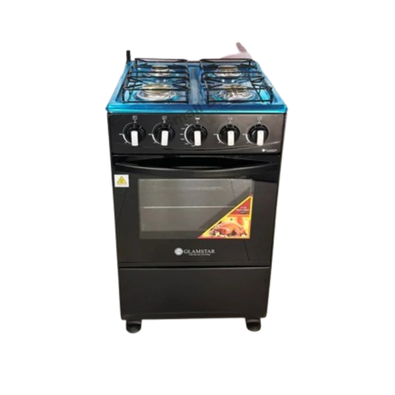 GLAMSTAR cuisinière 50x50 four allumage manuel noire