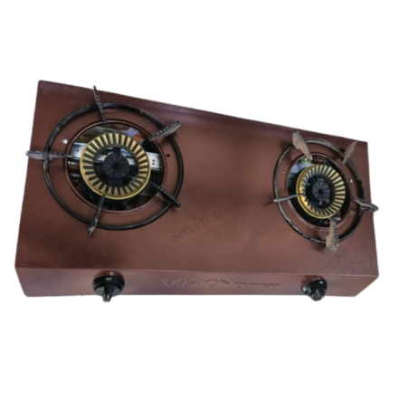 VISION EXPRESS Plaque à Gaz 2 Foyers Inox Marron