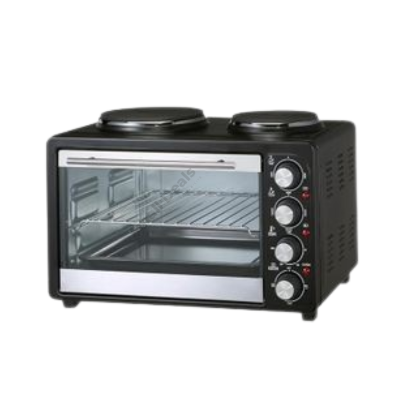 Electric Mini Oven 55L with Hot Plates
