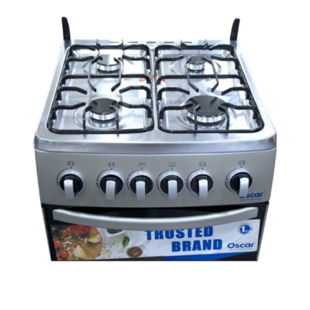 OSCAR Cuisinière 50x50 4 Foyers Double Four Métal Résistant