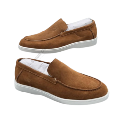 SANTONI Detroit Camel – Mocassins Hybrides de Luxe