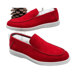 SANTONI Detroit Rouge – Mocassins