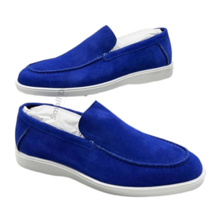 SANTONI Detroit Bleu Marine – Mocassins