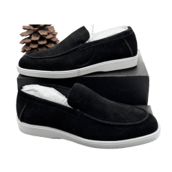 SANTONI Detroit Noir – Mocassins Hybrides