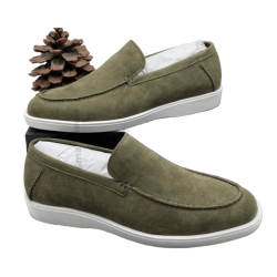 SANTONI Detroit Gris – Mocassins Hybrides