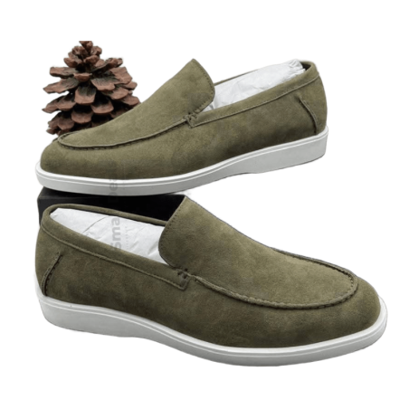 SANTONI Detroit Gris – Mocassins Hybrides