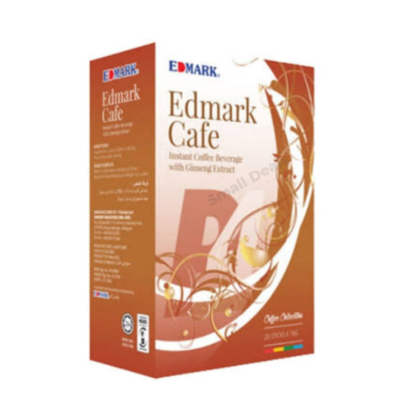 Edmark Ginseng Coffee Café Instantané au Ginseng Boîte 20 Sachets