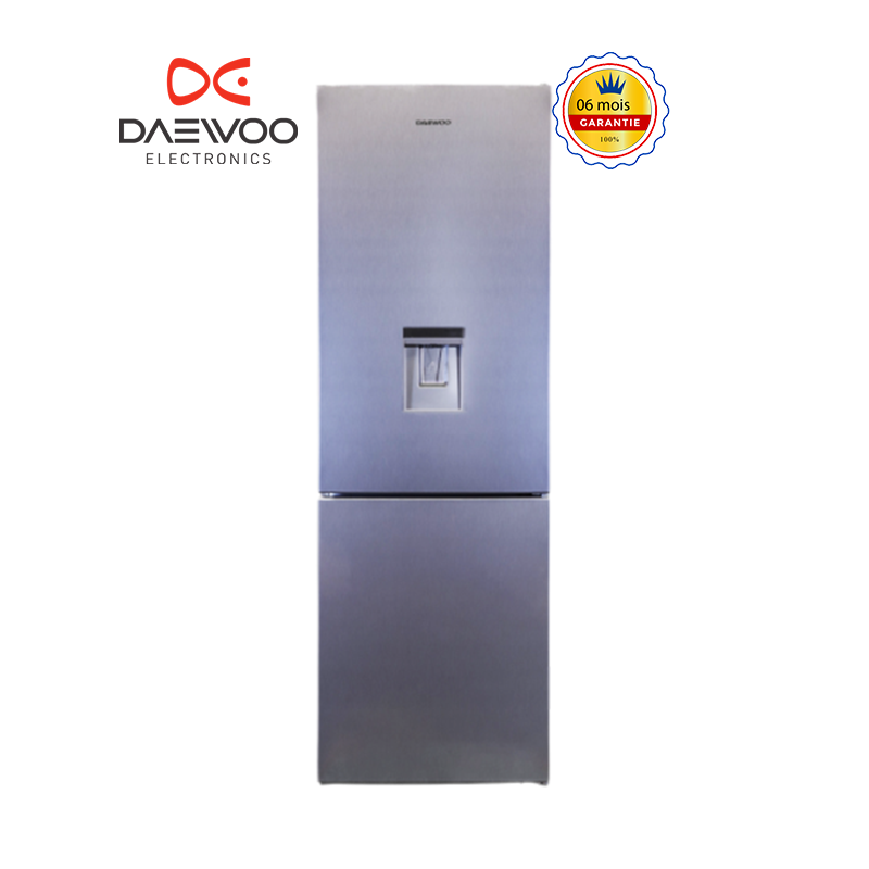 Réfrigérateur combiné 291 Litres - DAEWOO - FKM295FLT1AZ - Avec Distributeur d'eau -Gris-