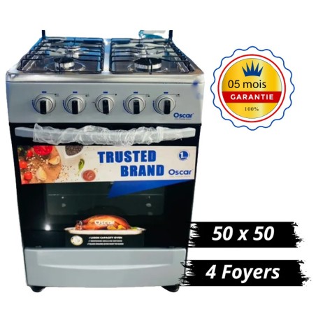 Cuisinière à gaz OSCAR – 50×50 – 4 foyers